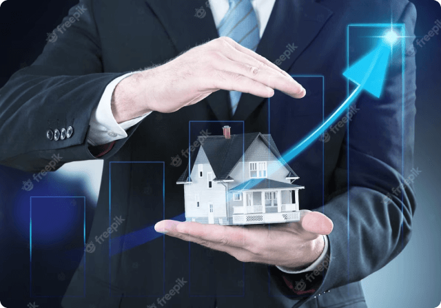 image of an man holding house proto in his hands