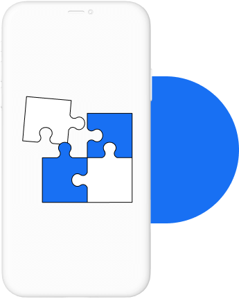 vector image of mobile phone and game