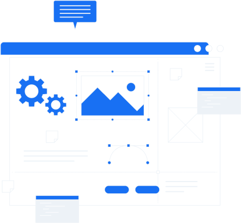 vector image of a web dashboard design