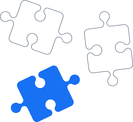 vector image of puzzle cards