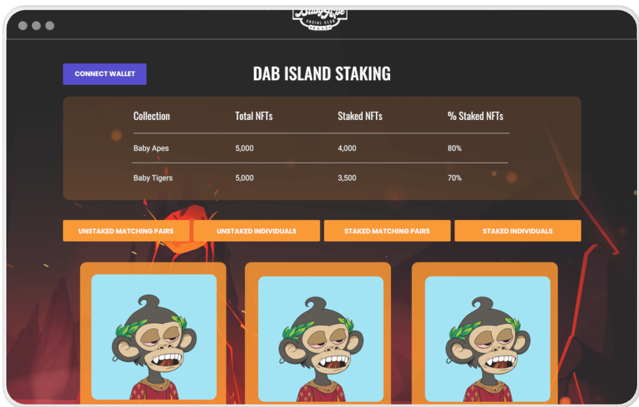 DAB ISLAND STAKING