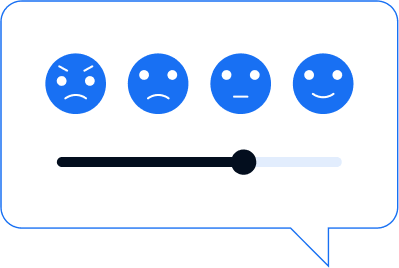 rating bar with emojis
