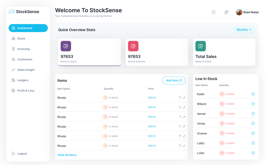 Revolutionizing Stock & Sales Management screenshoot